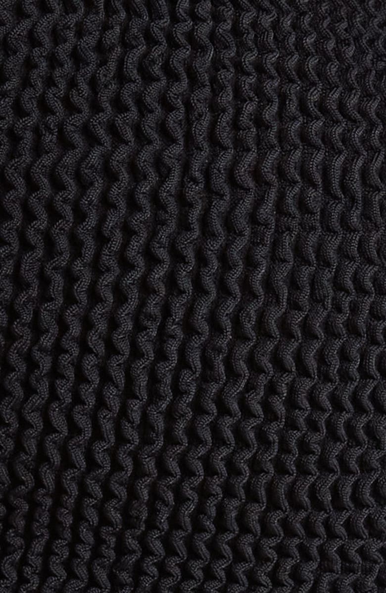 Hunza G Crinkle Two-Piece Swimsuit, Alternate, color, Black