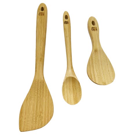 Burnished Wok Utensils, 3-Piece Stir Fry Set