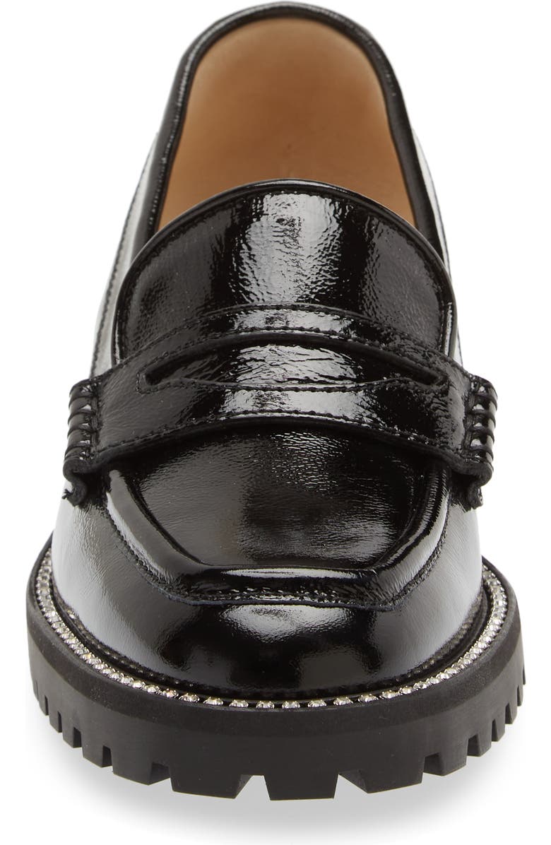 Jimmy Choo Deanna Naplack Loafer, Alternate, color, Black