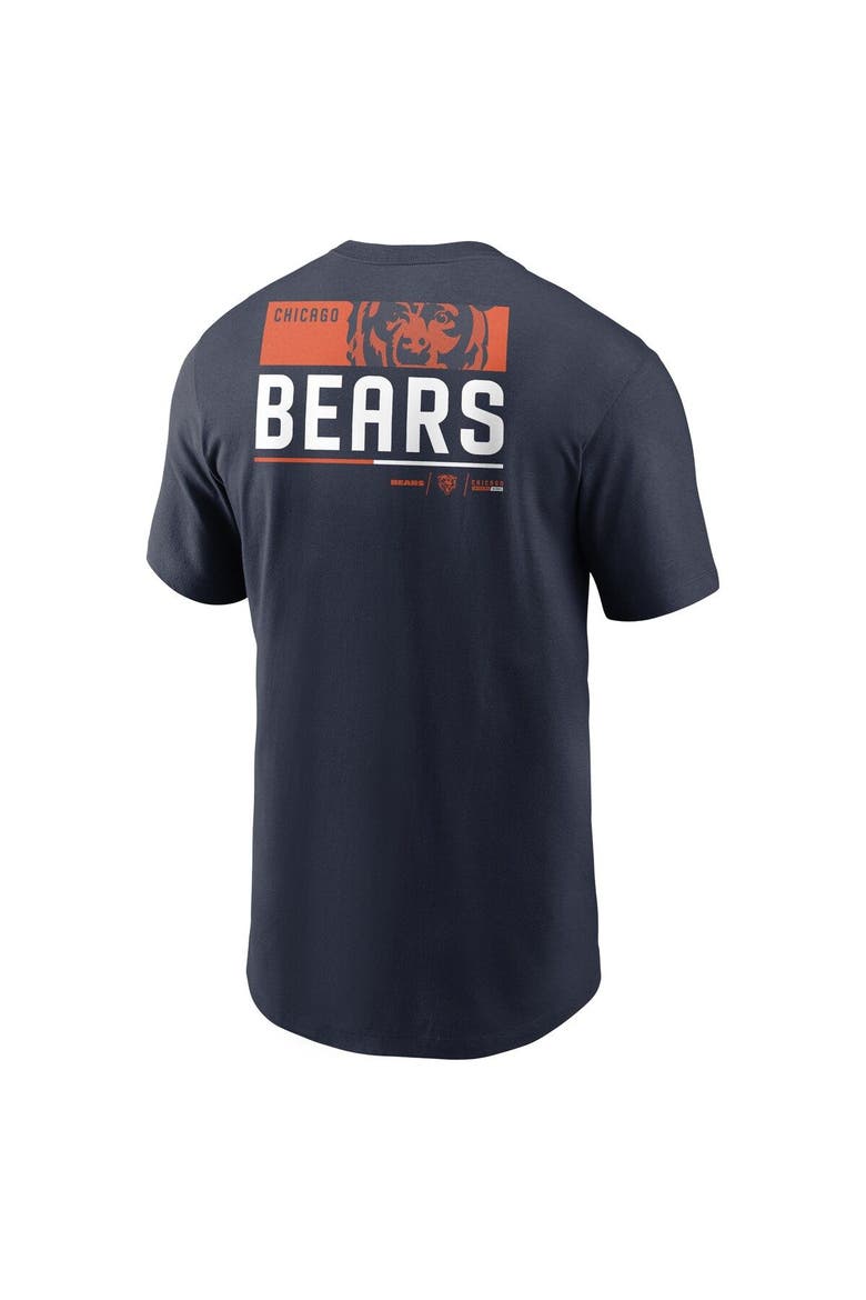 Men's Nike Navy Chicago Bears Team Incline T-Shirt, Alternate, color, Navy