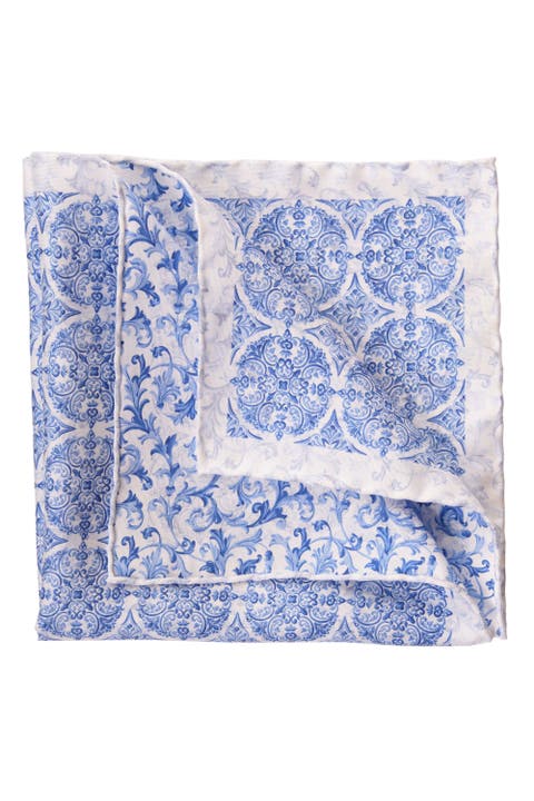 Porto - Double Sided Silk Pocket Square for Men