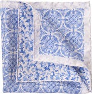 Elizabetta Porto - Double Sided Silk Pocket Square for Men