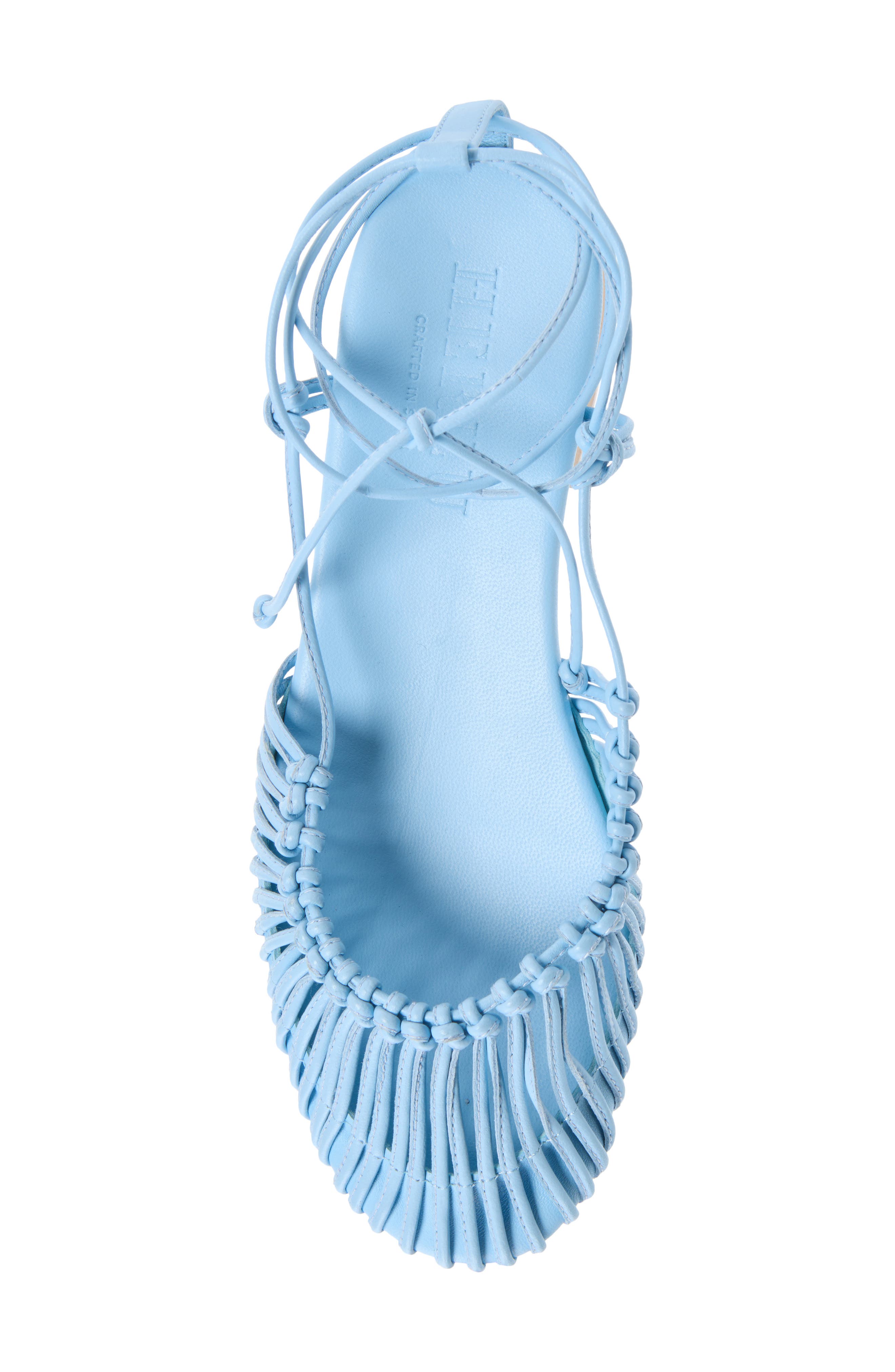 HEREU Knotted Round Toe Sandal, Alternate, color, Baby Blue