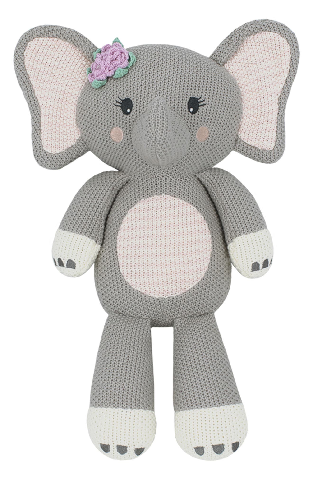 Living Textiles Whimsical Knit Toy Elephant - Set of 2 | Nordstromrack
