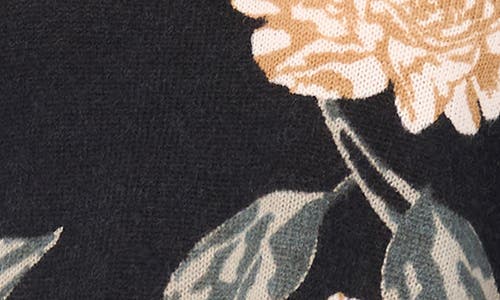 Vince Camuto Print Pullover Sweater In Black