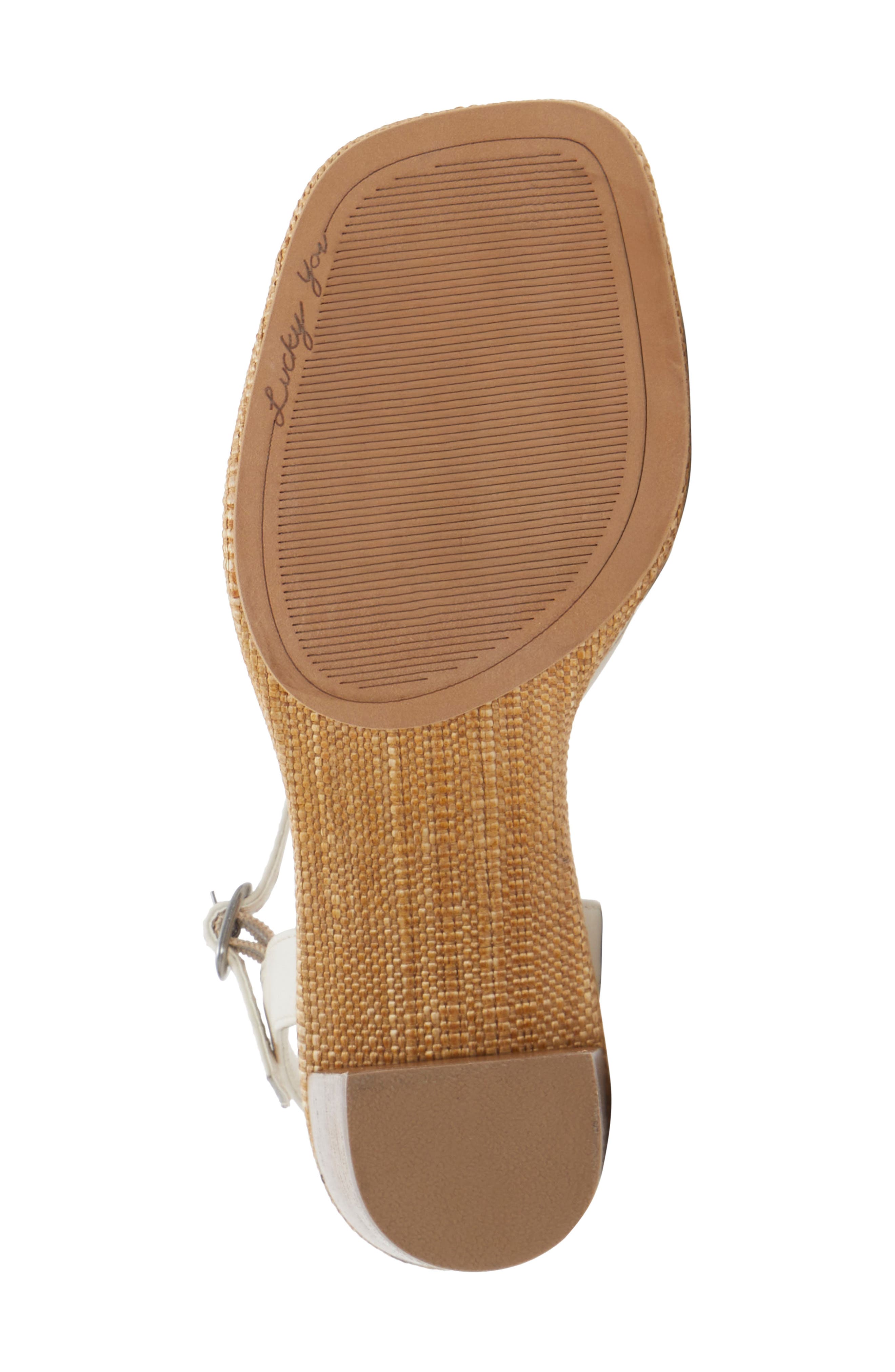 Lucky Brand Fanesa Ankle Strap Sandal, Alternate, color, Tusk