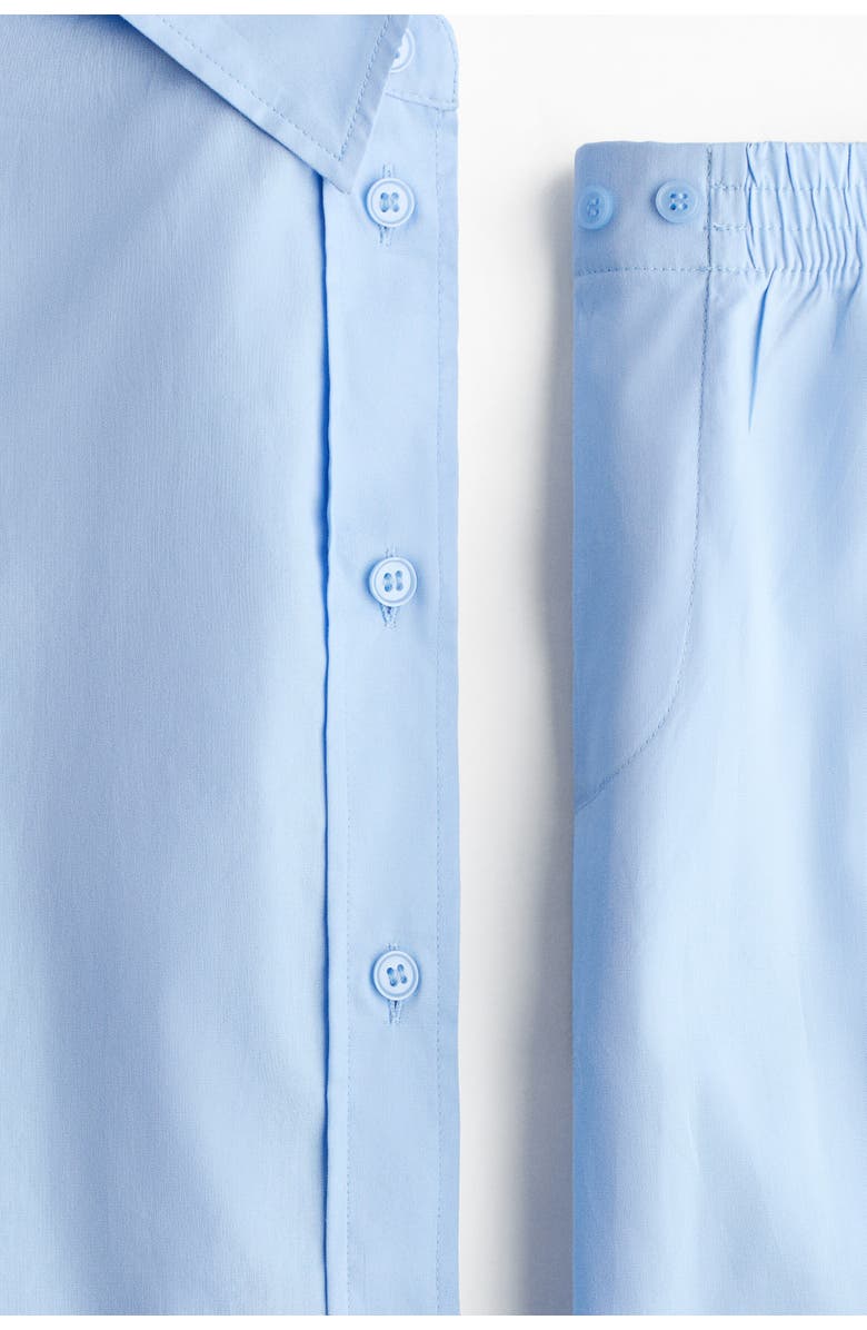 H&M Cotton Pyjamas, Alternate, color, Blue