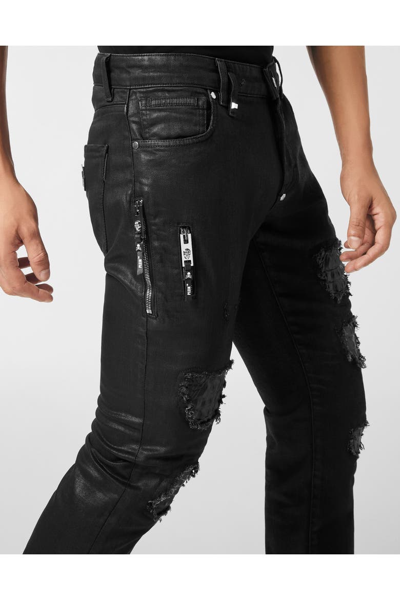 Rockstar Jeans With Cocco Embossed Inserts Men, Alternate, color, Zion