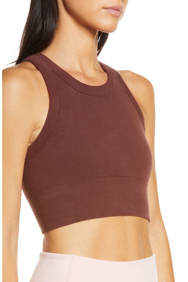 Delight Seamless Knit Bra, Alternate, color, CHERRY COLA