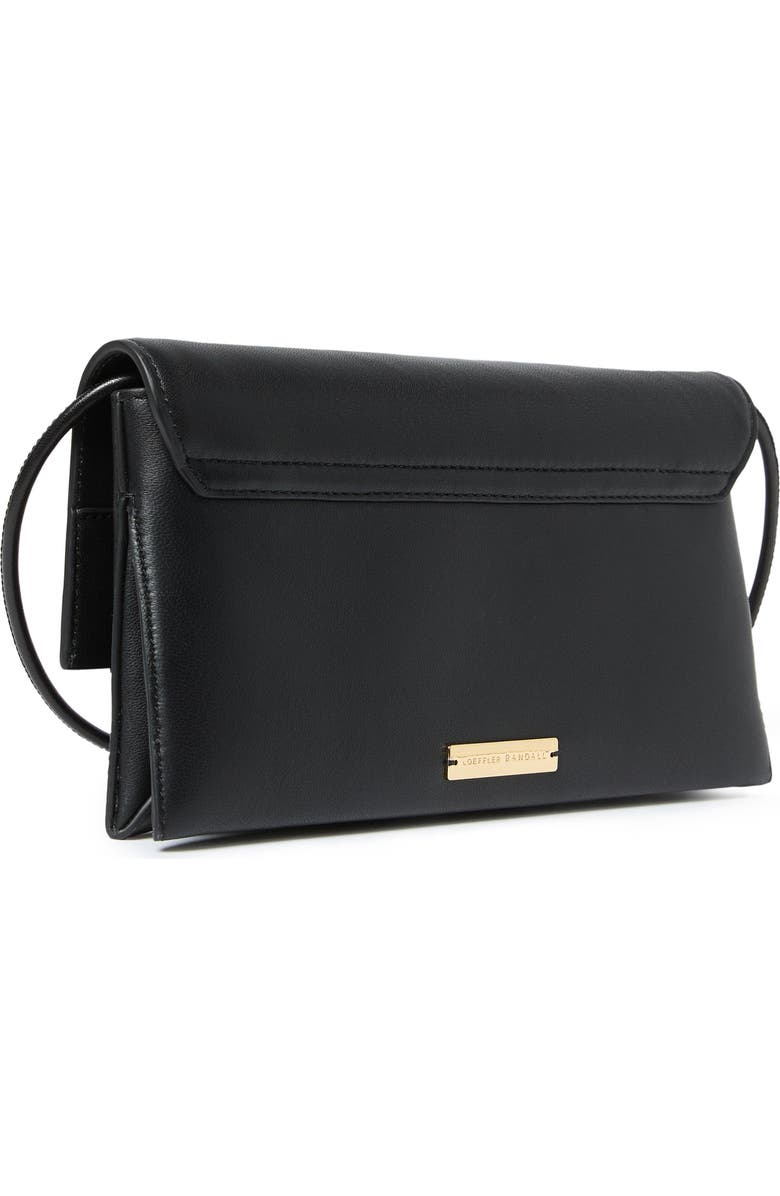 Loeffler Randall Charlee Flap Clutch, Alternate, color, Black