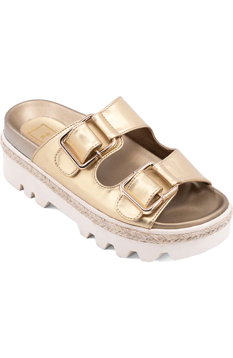 SHUSHOP Xyla Lug Sole Sandal, Main, color, Gold