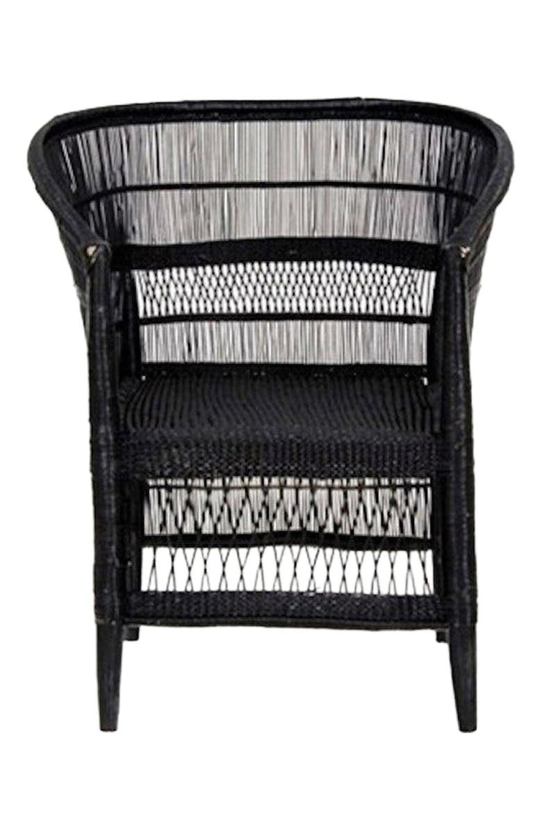 Mbare Malawi Cane Chair, Alternate, color, Black