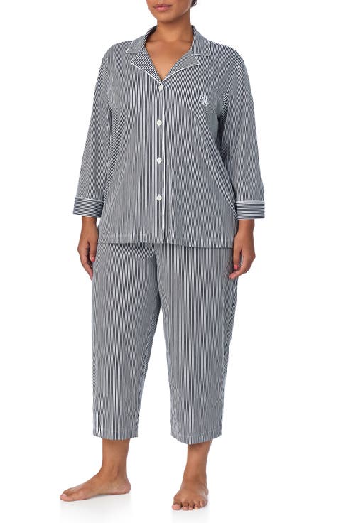 Knit Crop Pajamas (Plus Size)