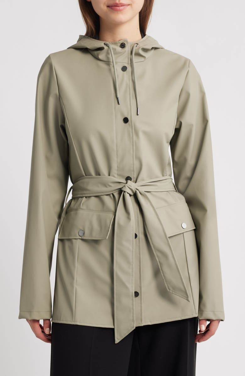 Rains Curve Waterproof Rain Jacket, Main, color, Drift