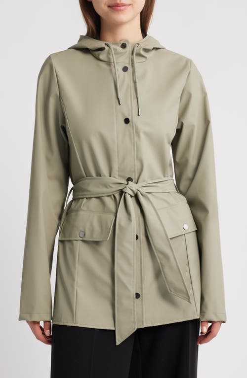 Rains Curve Waterproof Rain Jacket In Green