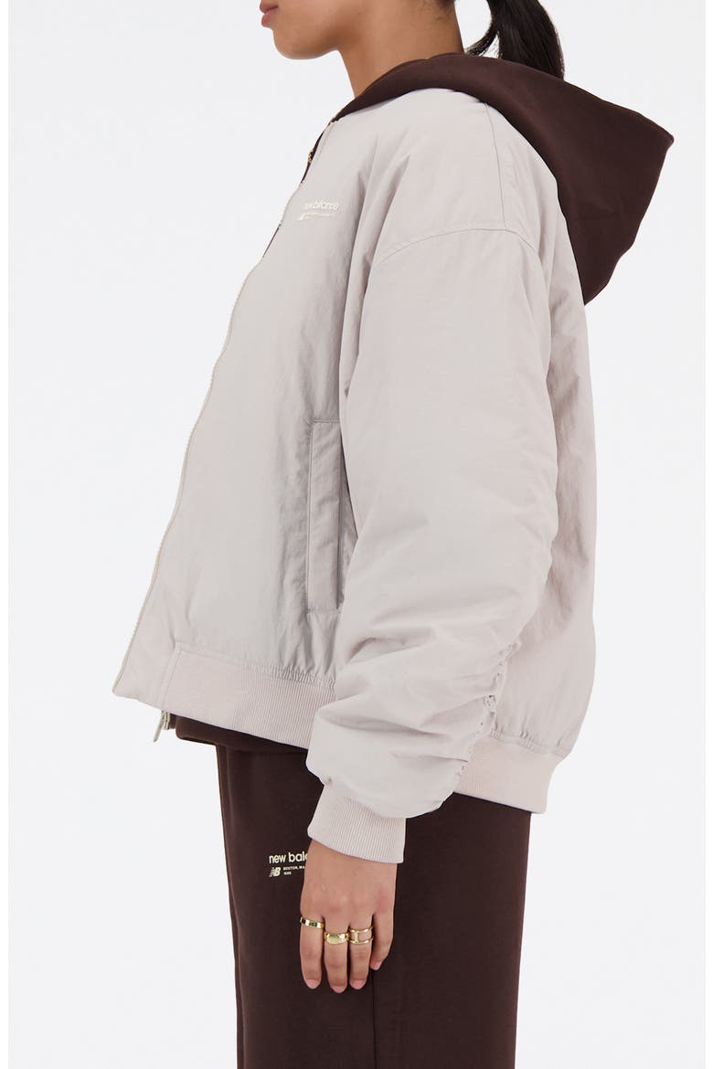 Linear Heritage Woven Bomber Jacket, Alternate, color, GREY