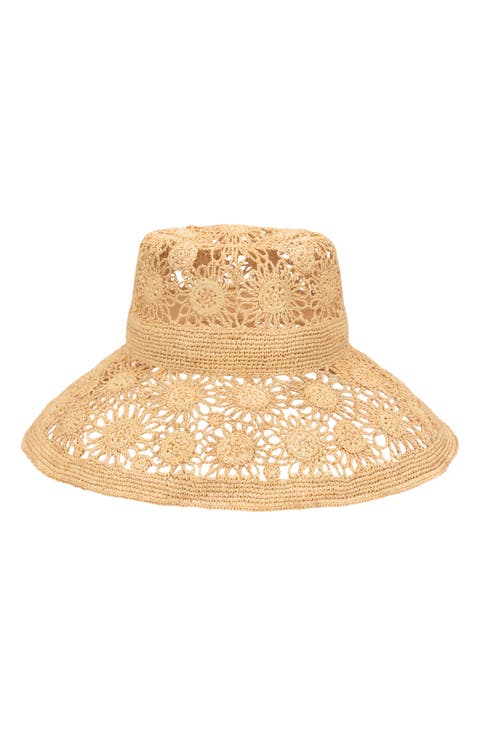 Coast Floral Raffia Sun Hat
