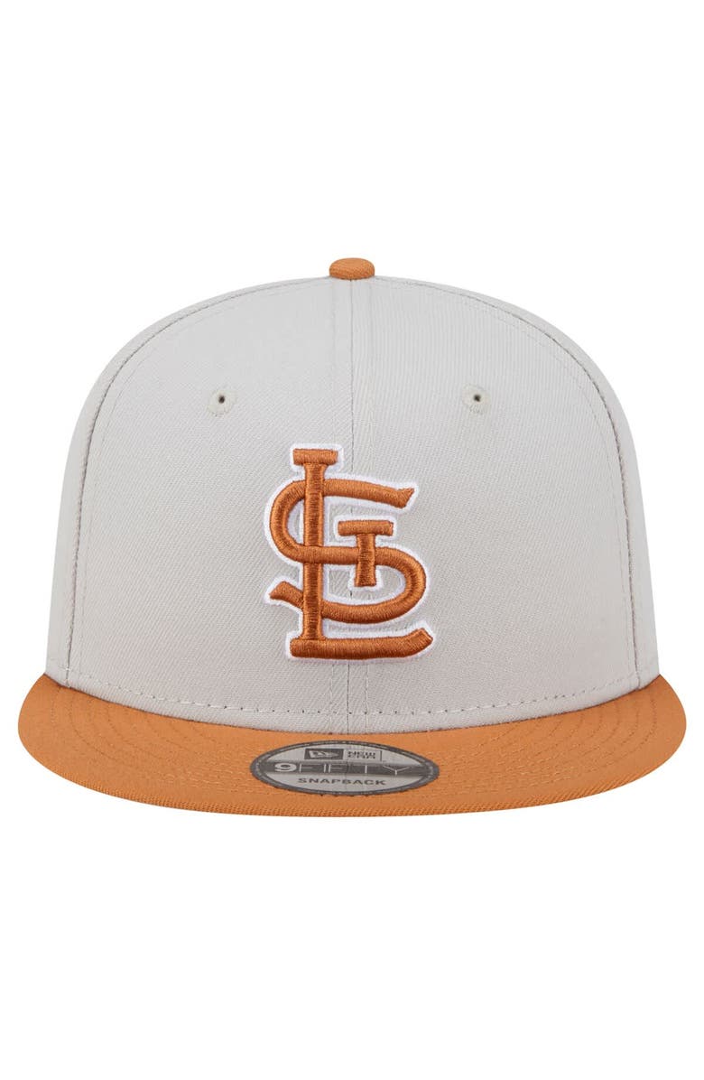 New Era Men's New Era Khaki/Brown St. Louis Cardinals Color Pack Two-Tone 9FIFTY Snapback Hat, Alternate, color, 