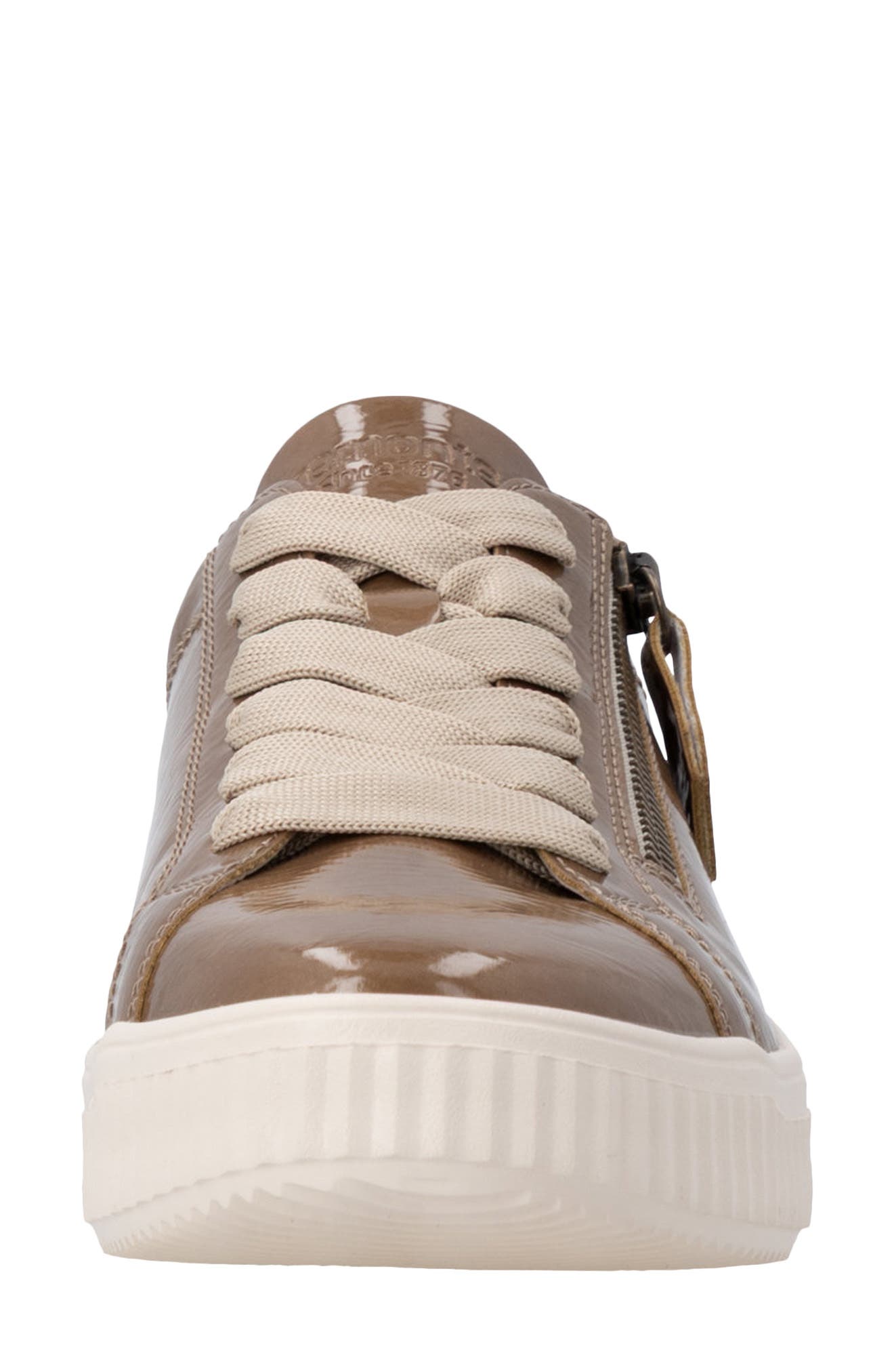 Levke 07 Faux Leather Sneaker, Alternate, color, FANGO