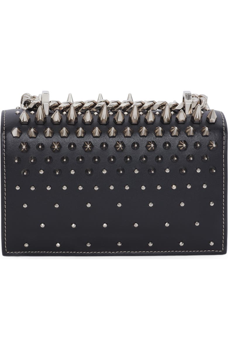 McQueen Jeweled Studded Leather Crossbody Bag, Alternate, color,