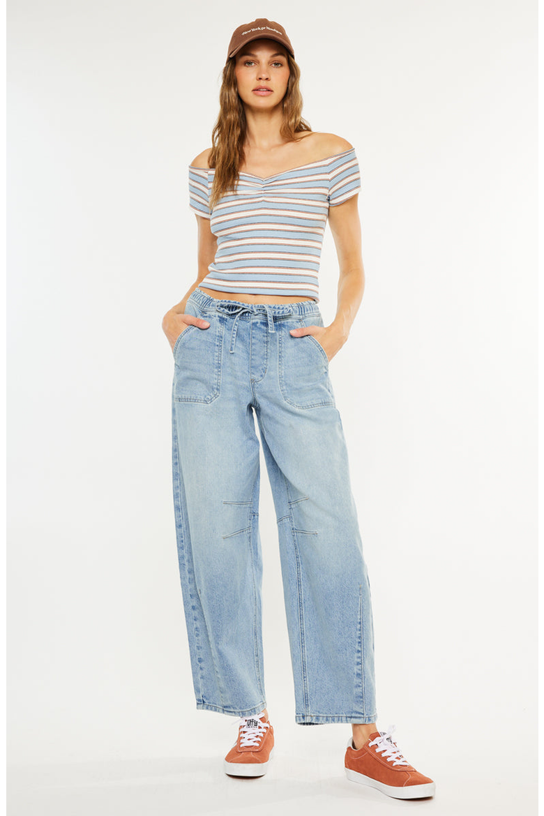 Starlet Ultra High Rise Horseshoe Jeans, Alternate, color, Medium Wash