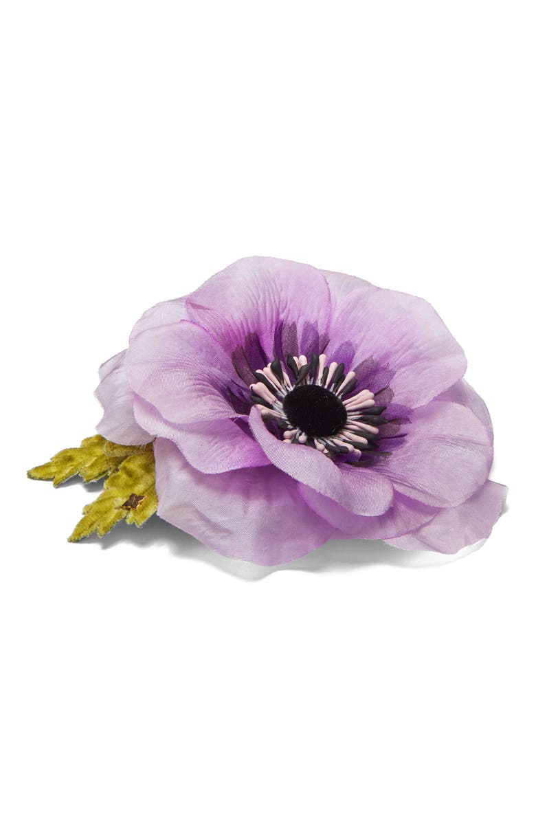 Helena Simon The Lavender Anemone Floral Brooch, Alternate, color, Lavender