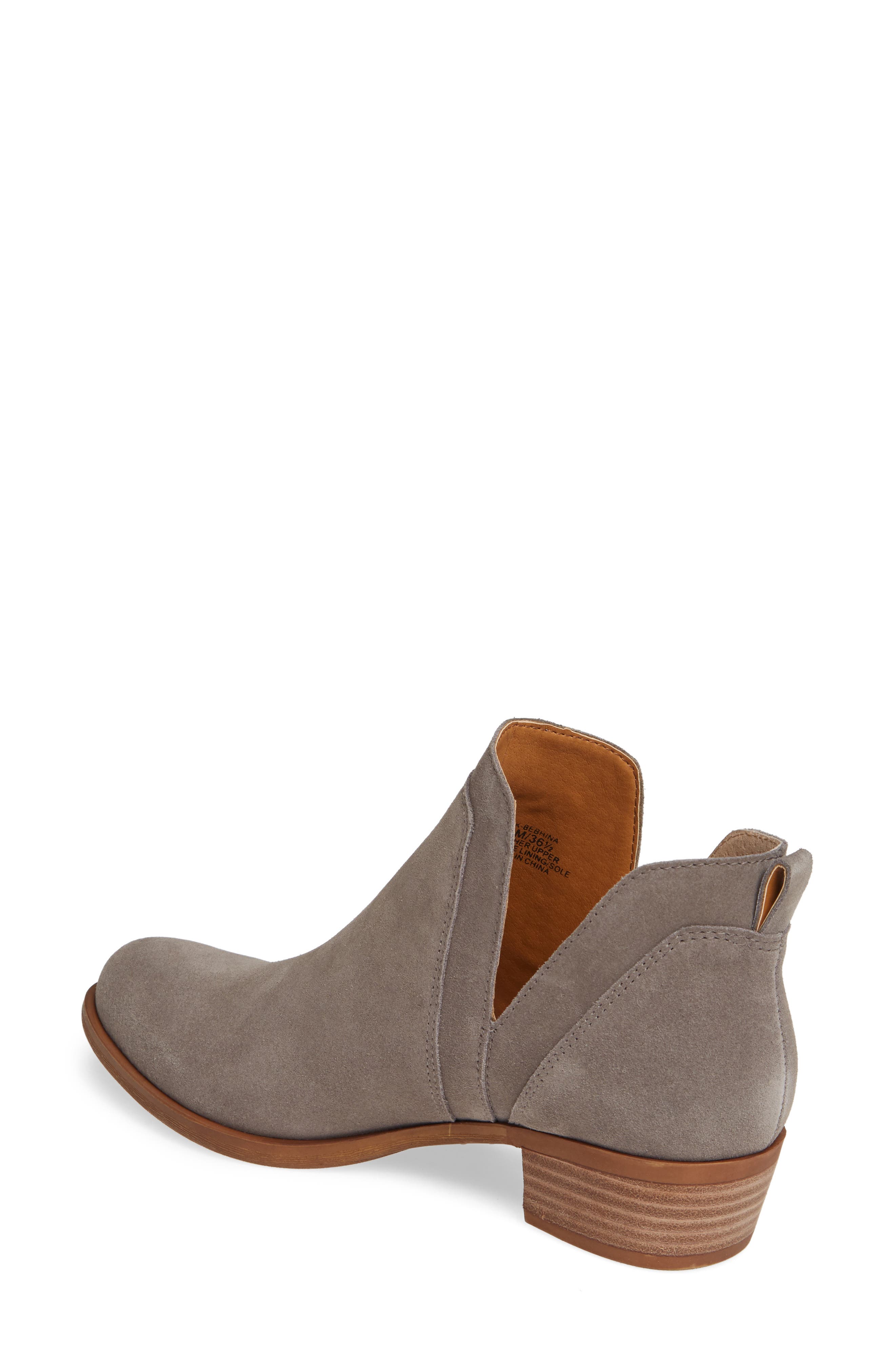 Bebhina Waterproof Western Bootie, Alternate, color, TITANIUM SUEDE