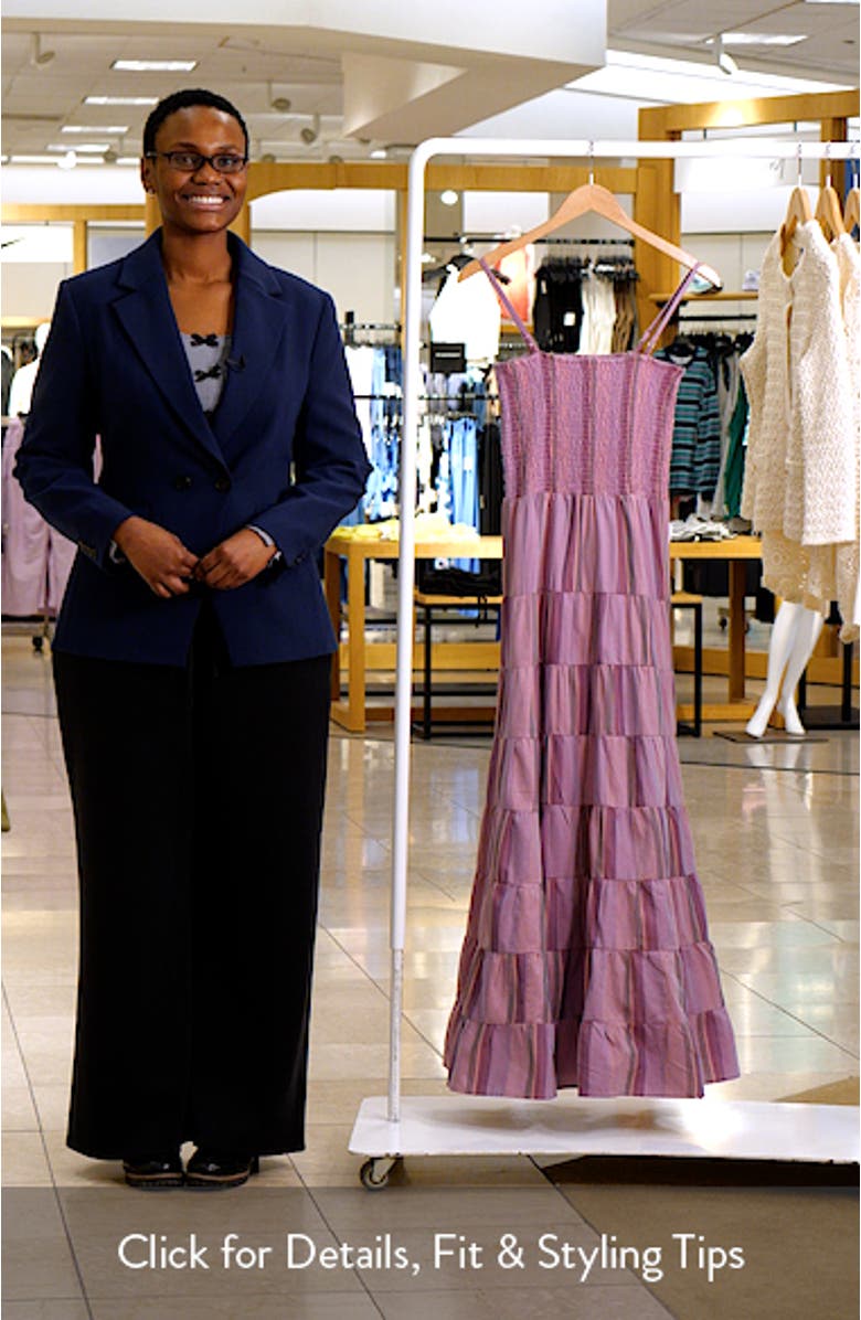 Lilaea Tiered Cotton Maxi Dress, sales video thumbnail