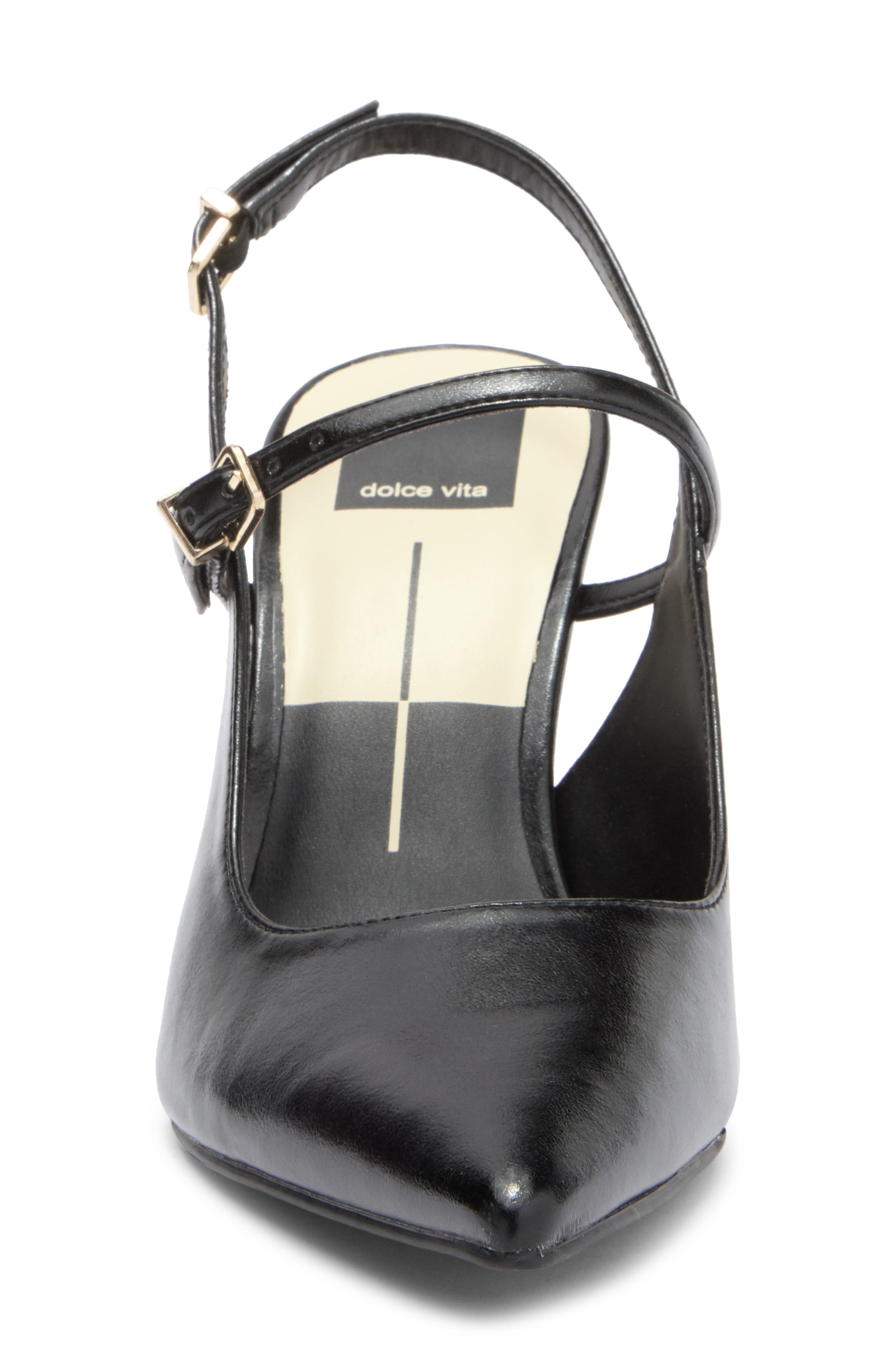 Dolce Vita Kieran Slingback Pump, Alternate, color, Black Patent Stella