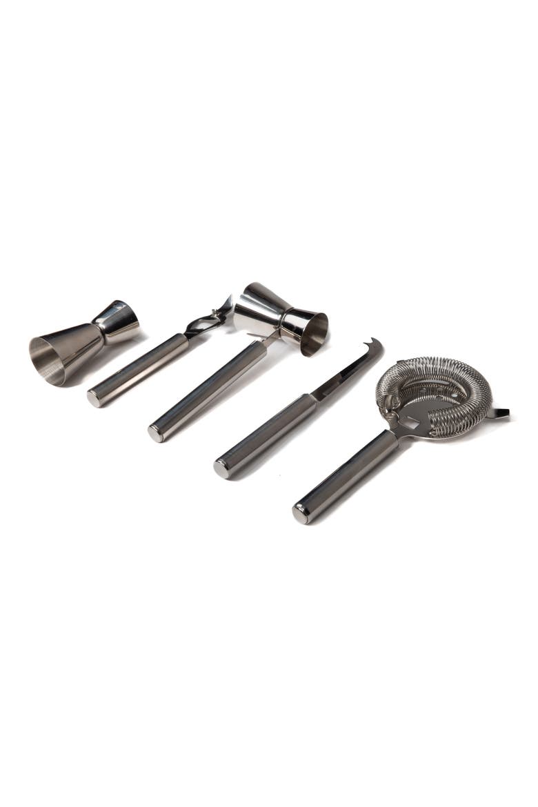 6-Piece Bar Tool Set, Alternate, color, SILVER