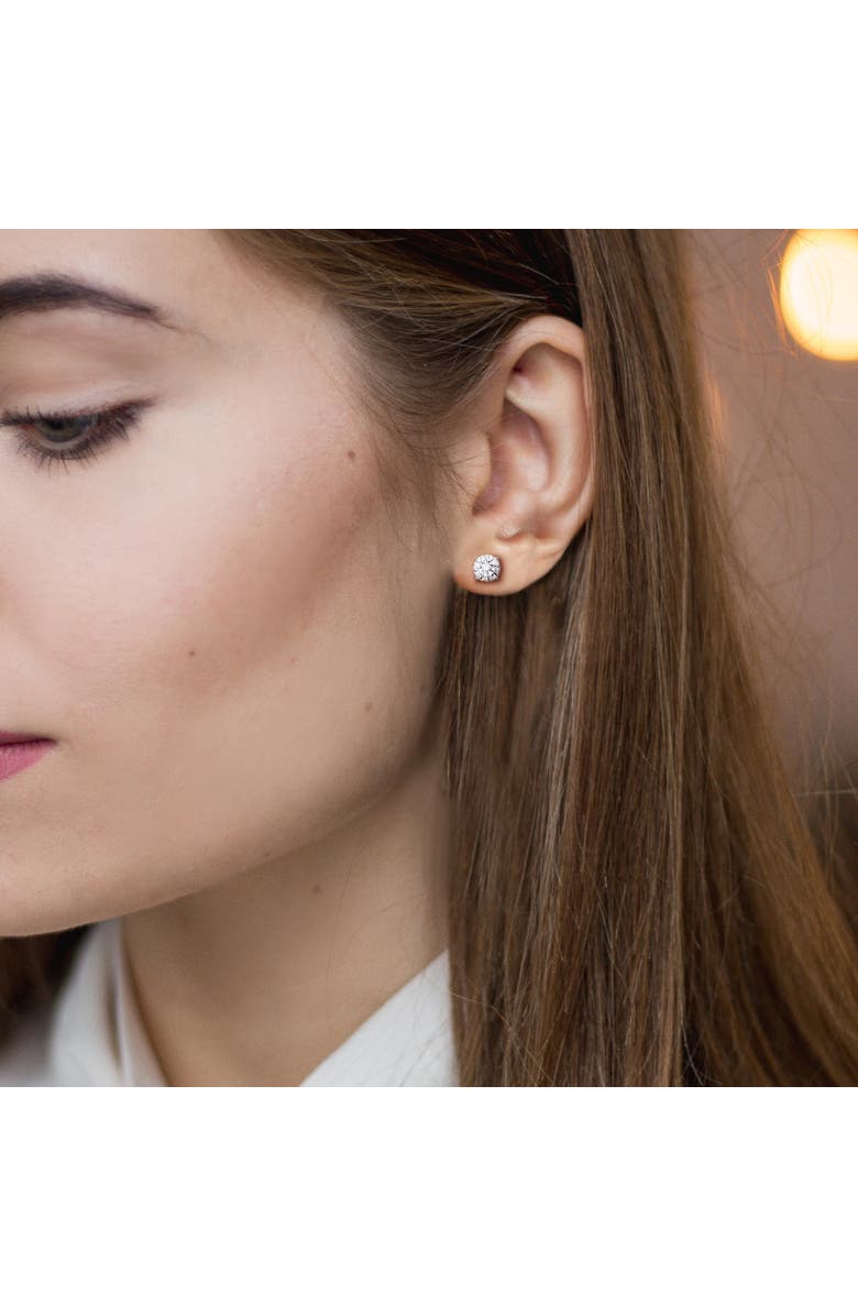 Julianna B. 3 CTW Lab-Grown Diamond Stud Earrings 14K, Alternate, color, White Gold