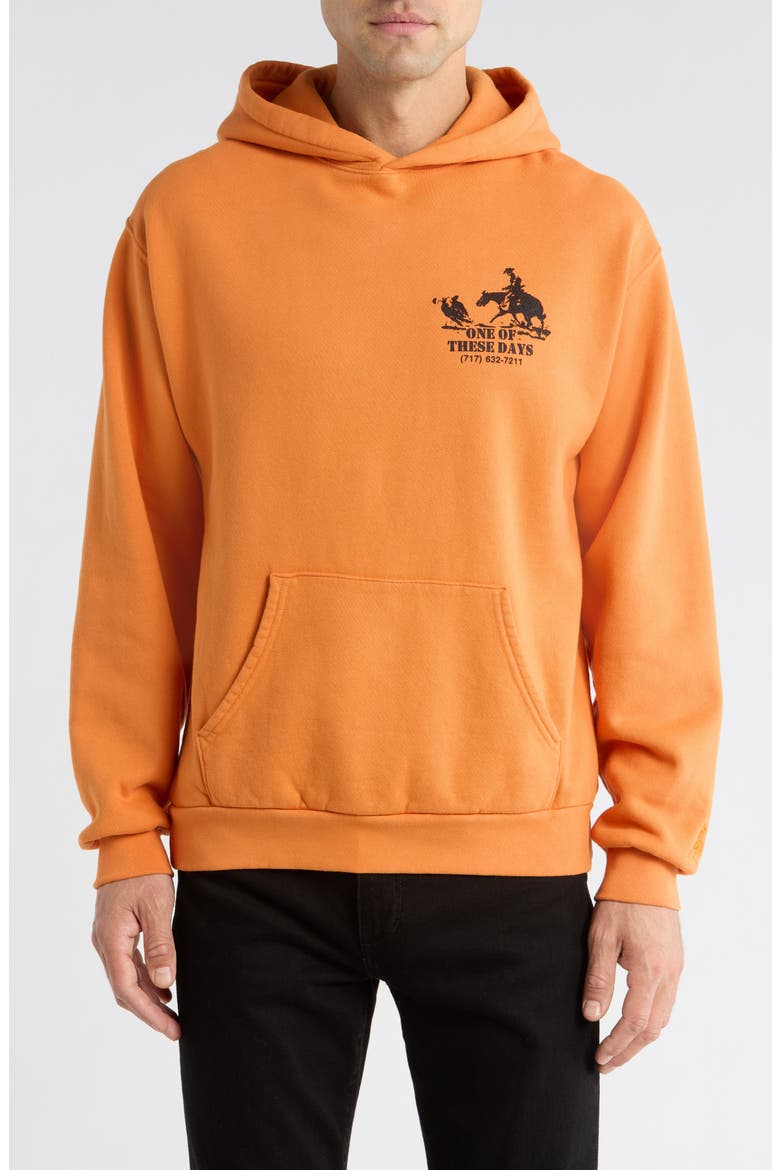 Roundup Fleece Graphic Hoodie, Main, color, ORANGE