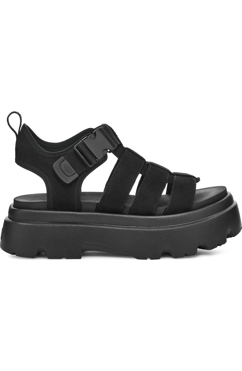 UGG<sup>®</sup> Cora Platform Sandal, Alternate, color, Blk