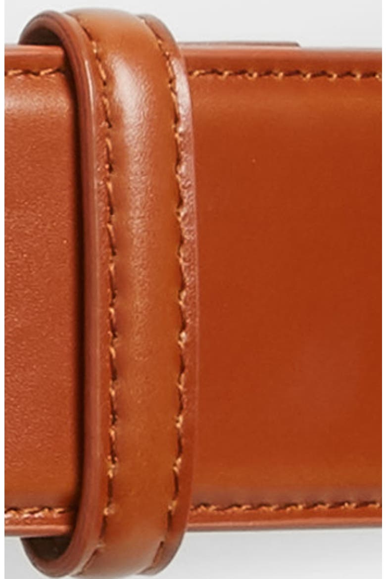 Faux Leather Stretch Belt, Alternate, color, COGNAC
