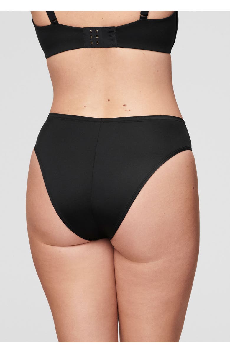 CUUP The High Cut Satin, Alternate, color, Black Shine