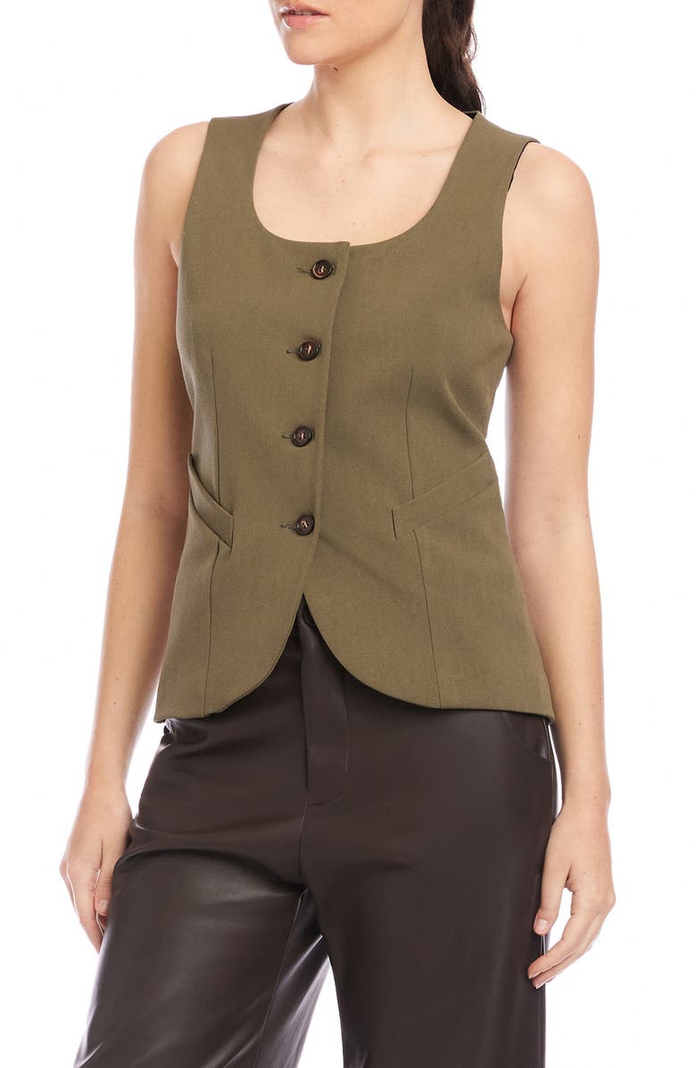 FIFTEEN TWENTY Joni Vest, Alternate, color, Light Olive