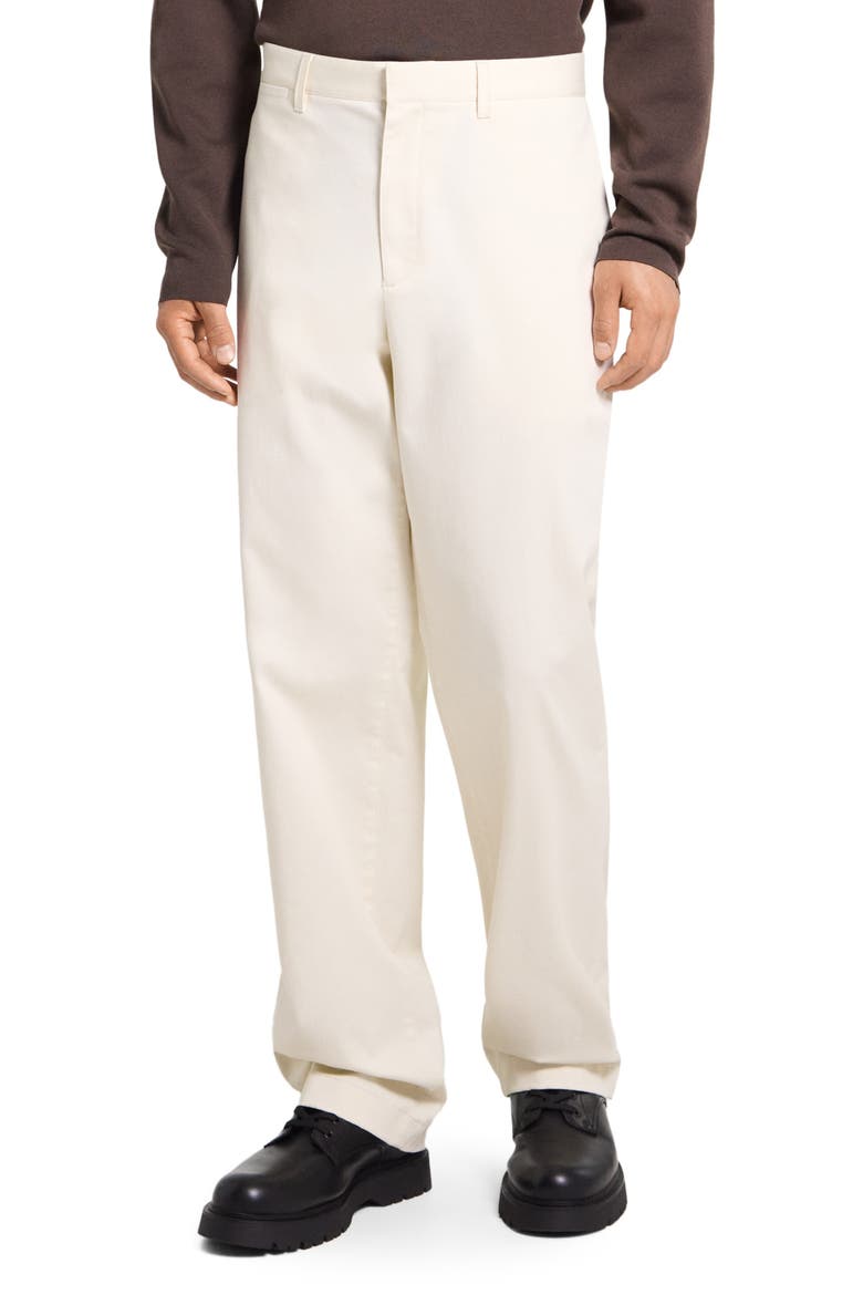 Stretch Cotton Chino Pants, Main, color, OAT MILK