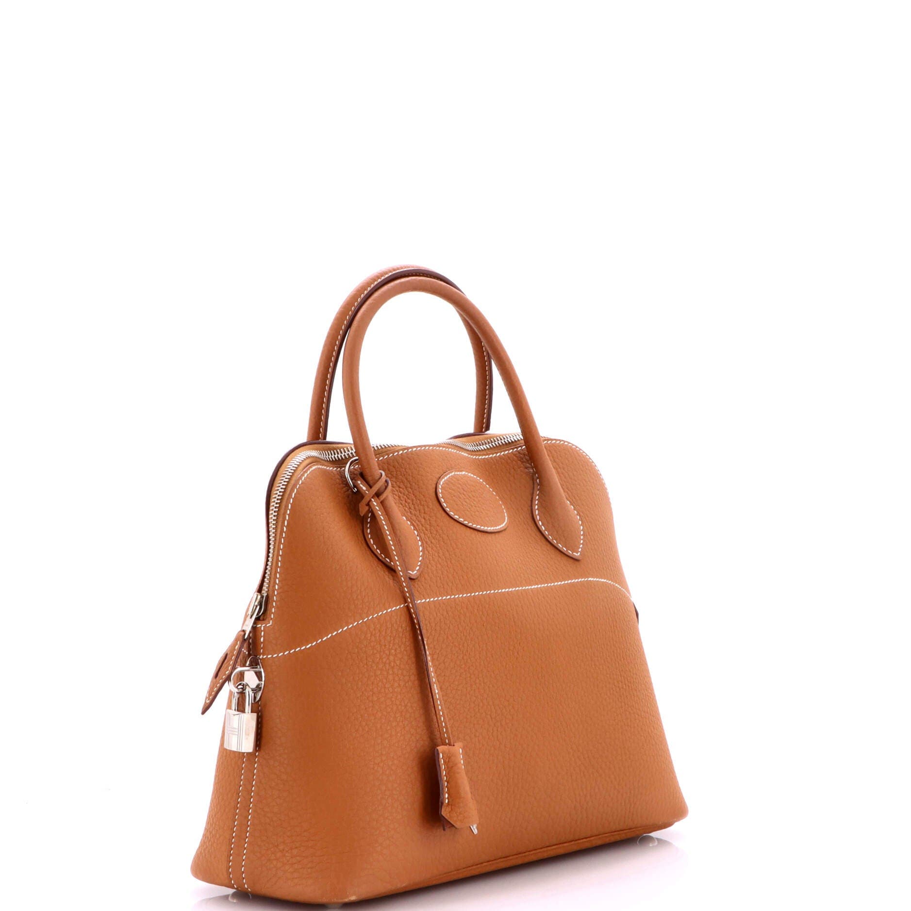 Pre-Owned Hermes Bolide Bag Fjord 31, Alternate, color, Gold