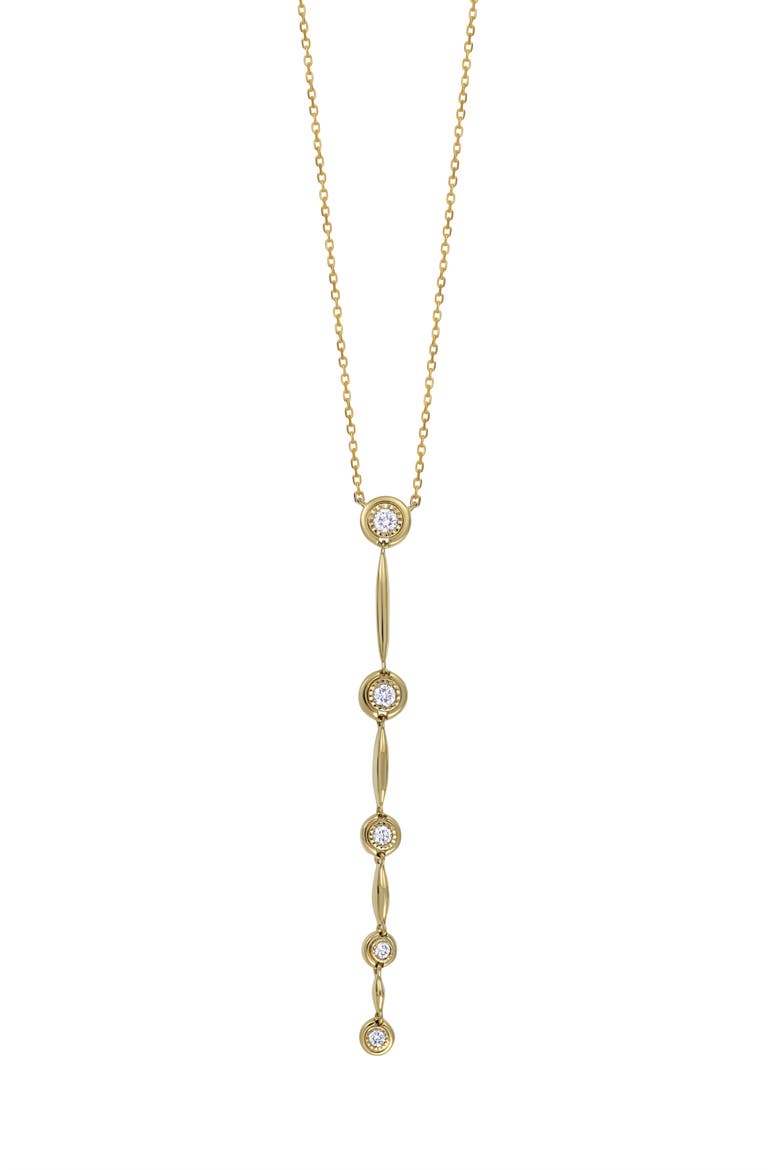Aviva Diamond Y-Necklace (Nordstrom Exclusive), Alternate, color, 18K YELLOW GOLD