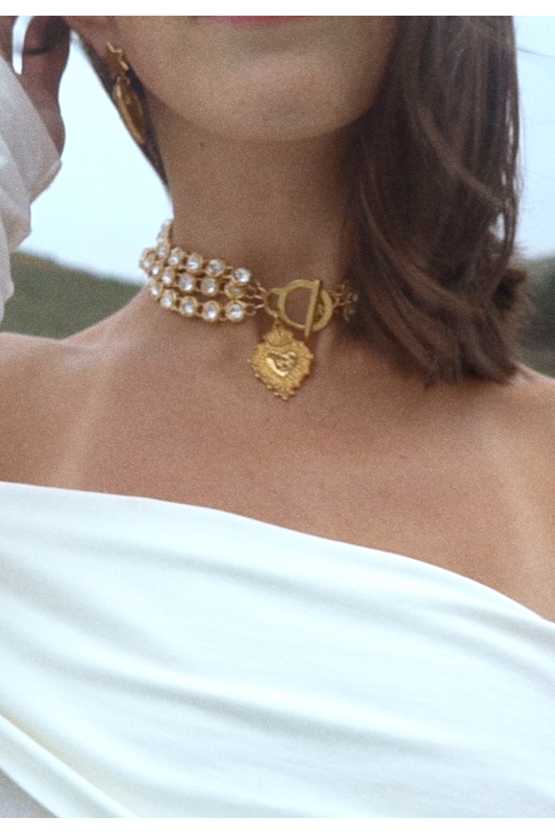 Donatella Choker, Alternate, color, Gold