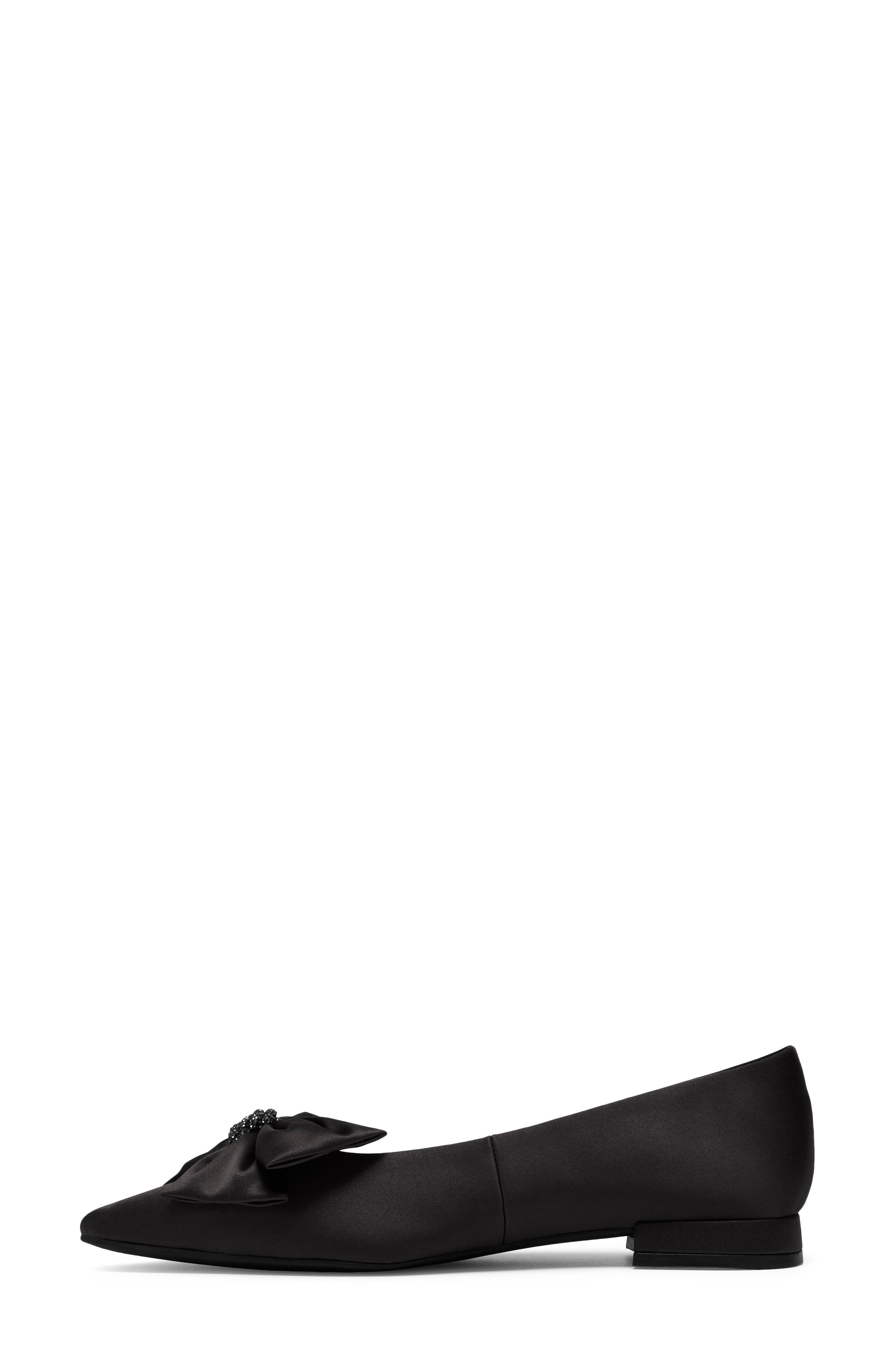 Sensa15 Bella Pointed Toe Flat, Alternate, color, BLACK