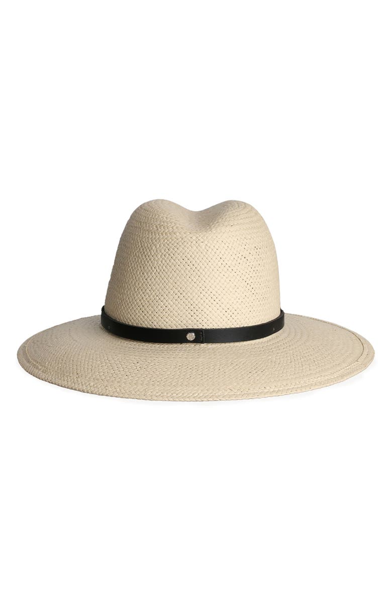 Janessa Leoné Lyra Packable Straw Fedora, Alternate, color, Natural
