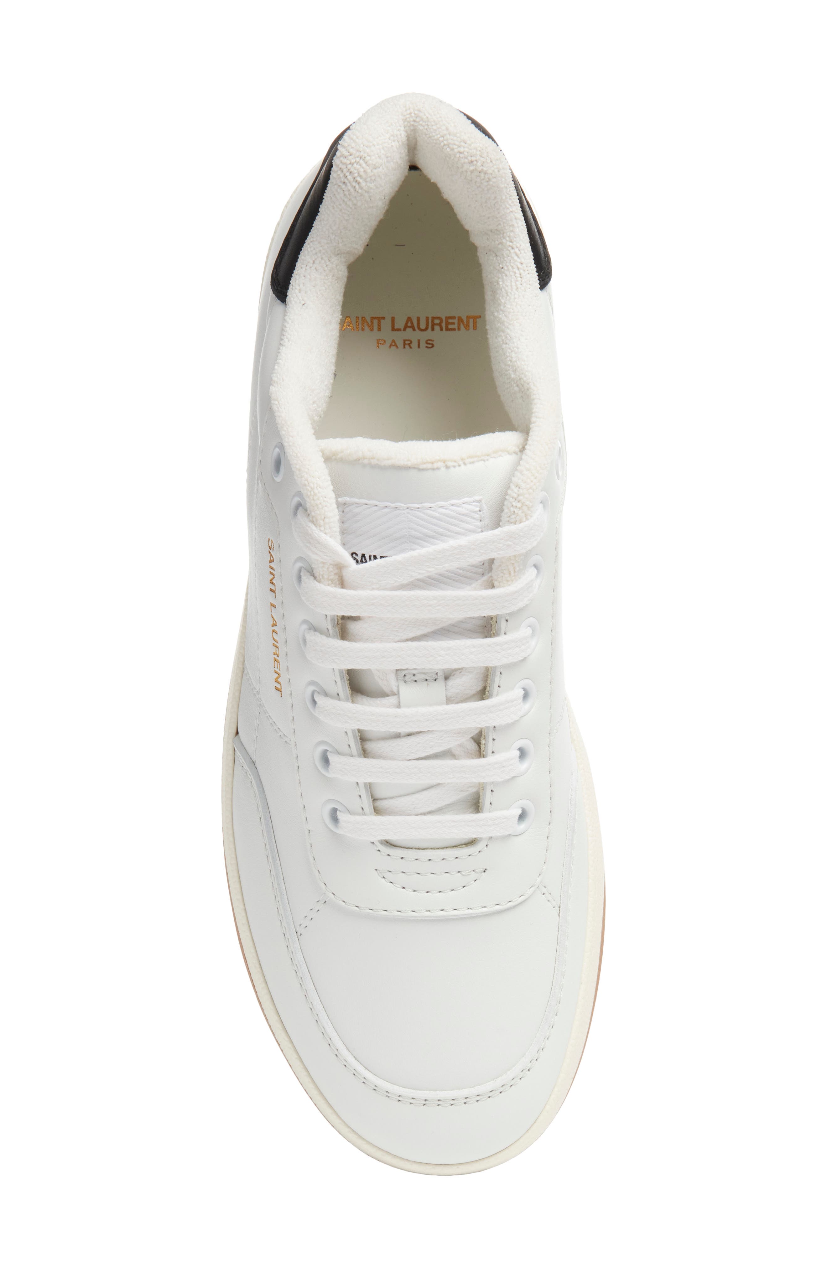 Saint Laurent SL/61 Sneaker, Alternate, color, Blanc Optique/ Nero