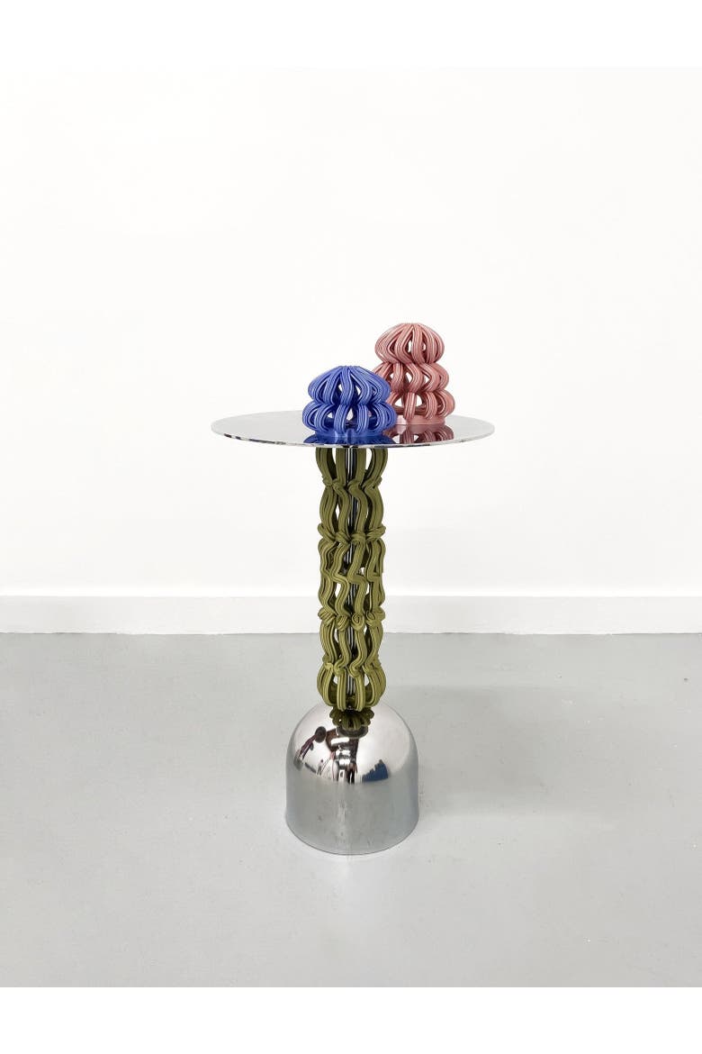 Frosting Martini Table, Main, color, Green