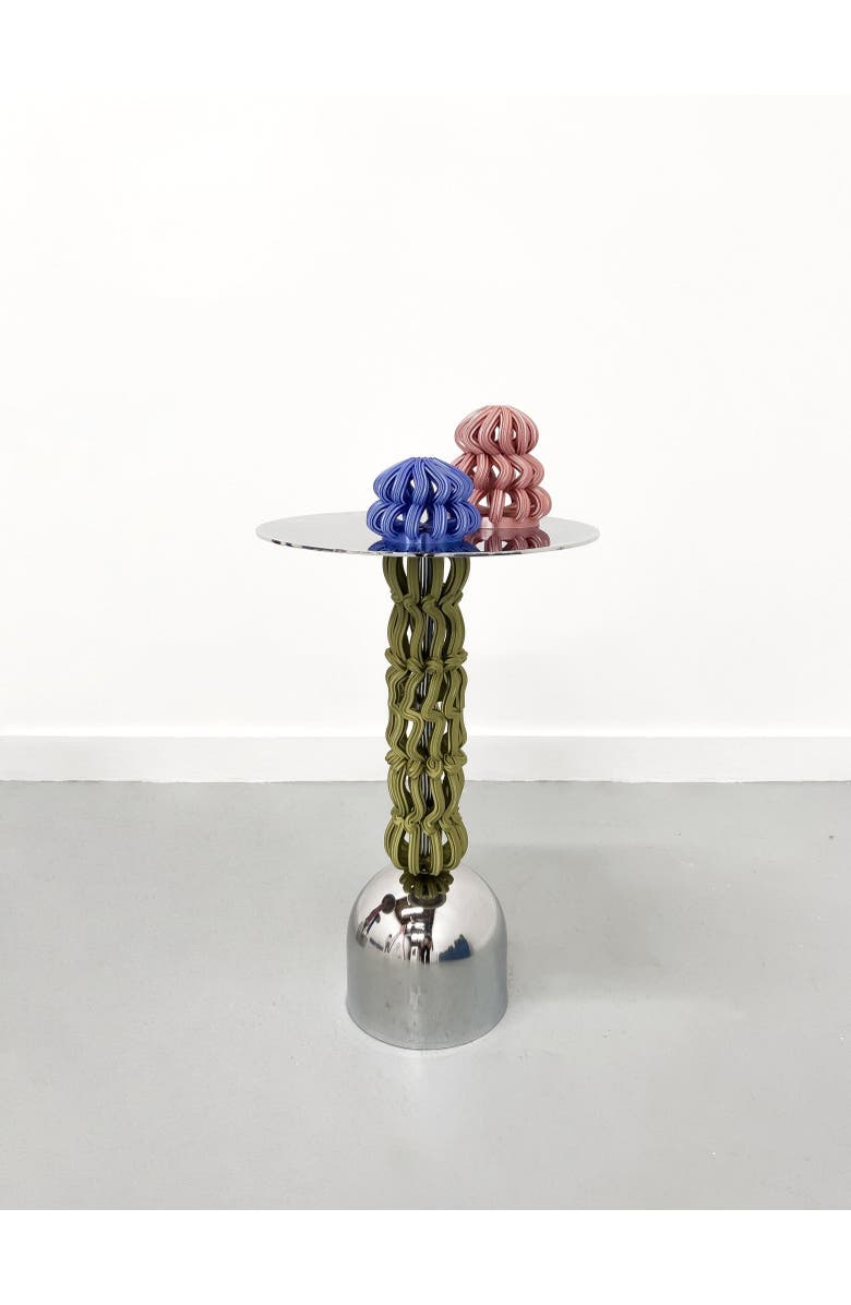 Form & Seek Frosting Martini Table, Main, color, Green