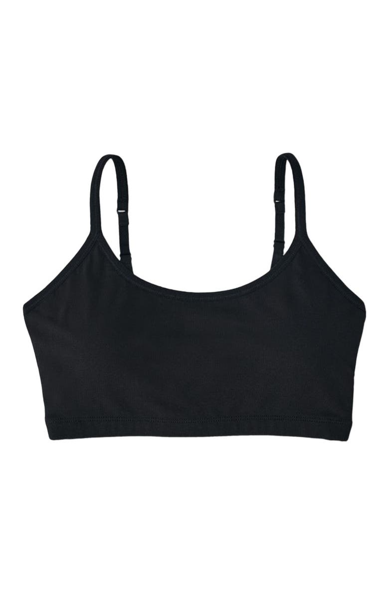 Pact Everyday Strappy Scoop Bralette, Alternate, color, Black