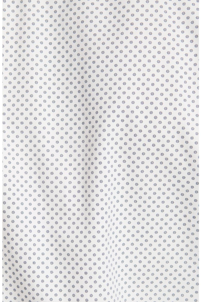 Trim Fit Non-Iron Floral Dress Shirt, Alternate, color, WHITE NAVY MINI DAISY