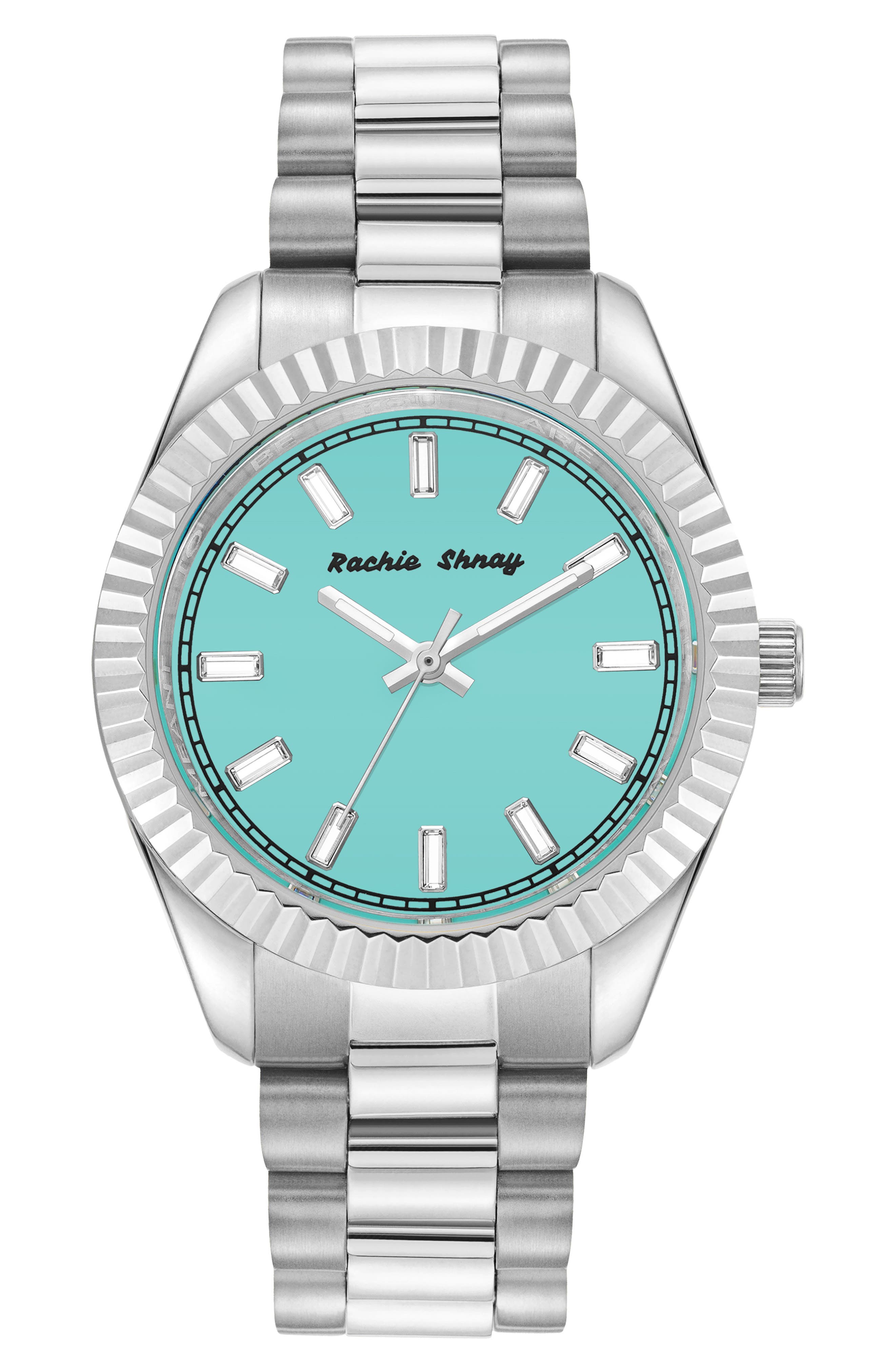 Rachie Shnay A Night in Malibu Bracelet Watch, 36mm in Paloma Blue 