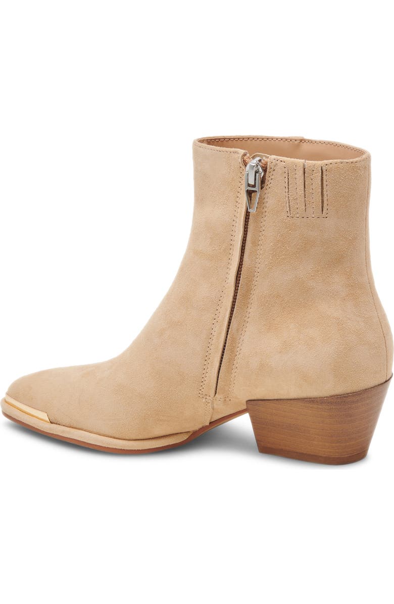 Dolce Vita Nonah Pointed Toe Bootie, Alternate, color, Tan Suede