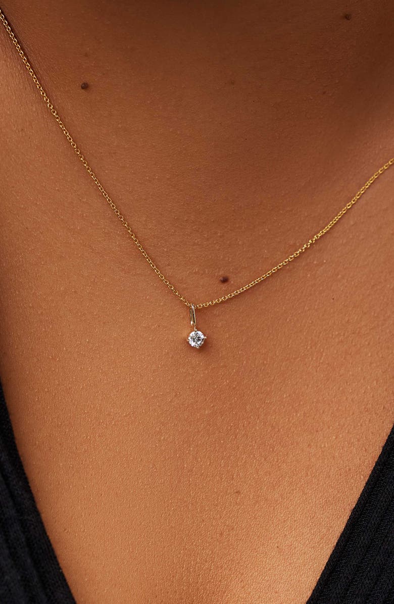 Ana Luisa Diamond Necklace - Gold Dainty Diamond Necklace, Alternate, color, 